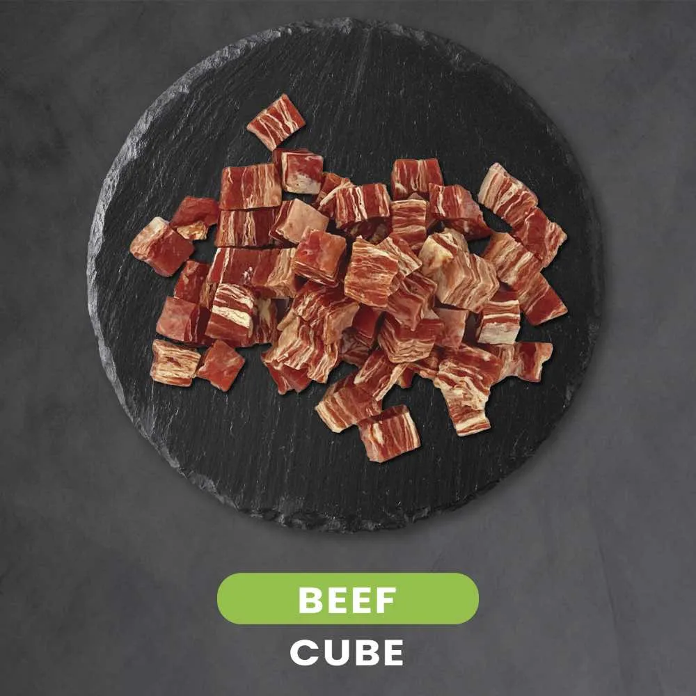 15% OFF: Singapaw Deli Chew Beef Cube Dog Treats 120g