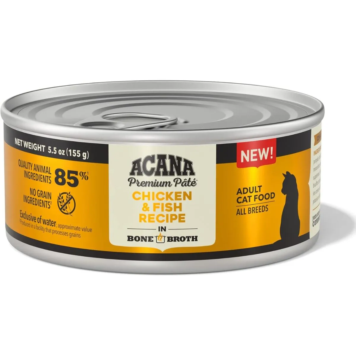 Acana Premium Pate Chicken & Fish in Bone Broth Wet Cat Food 5.5oz