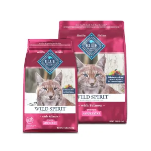 Blue Buffalo Grain-Free Cat Food - WILD Spirit Indoor Adult Salmon Recipe