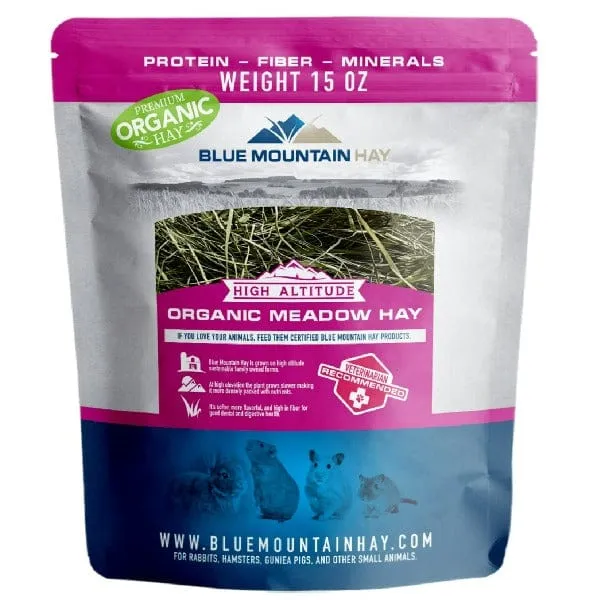 Blue Mountain Hay High-Altitude Organic Meadow Hay, 15oz