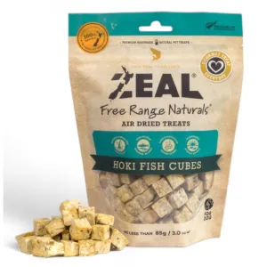 'BUNDLE DEAL': Zeal Free Range Naturals Hoki Fish Cubes Dog Treats 85g