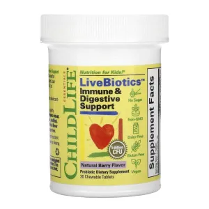 Children's vitamin complex LiveBiotics 30 tablets, ChildLife