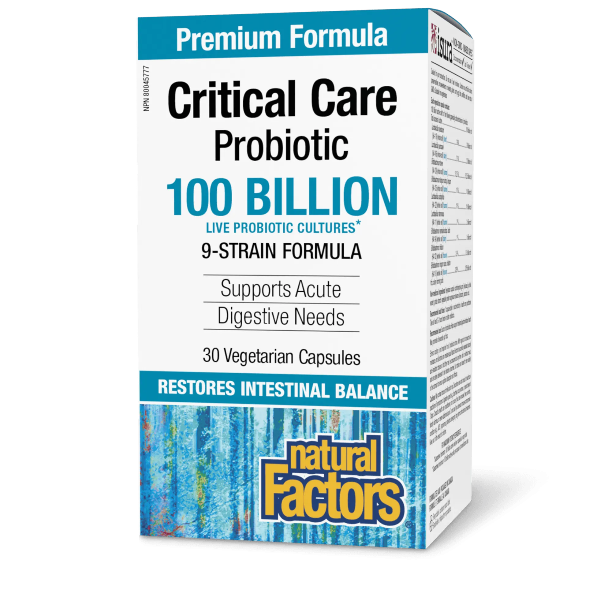 Critical Care Probiotic 100 Billion Live Probiotic Cultures