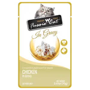 Fussie Cat In Gravy Chicken Wet Cat Food Pouch