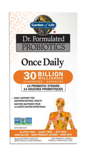 Garden of Life Dr. Form. Probiotics Once Daily 30 Billion (Refrigerated) 30 Vegetarian Capsules