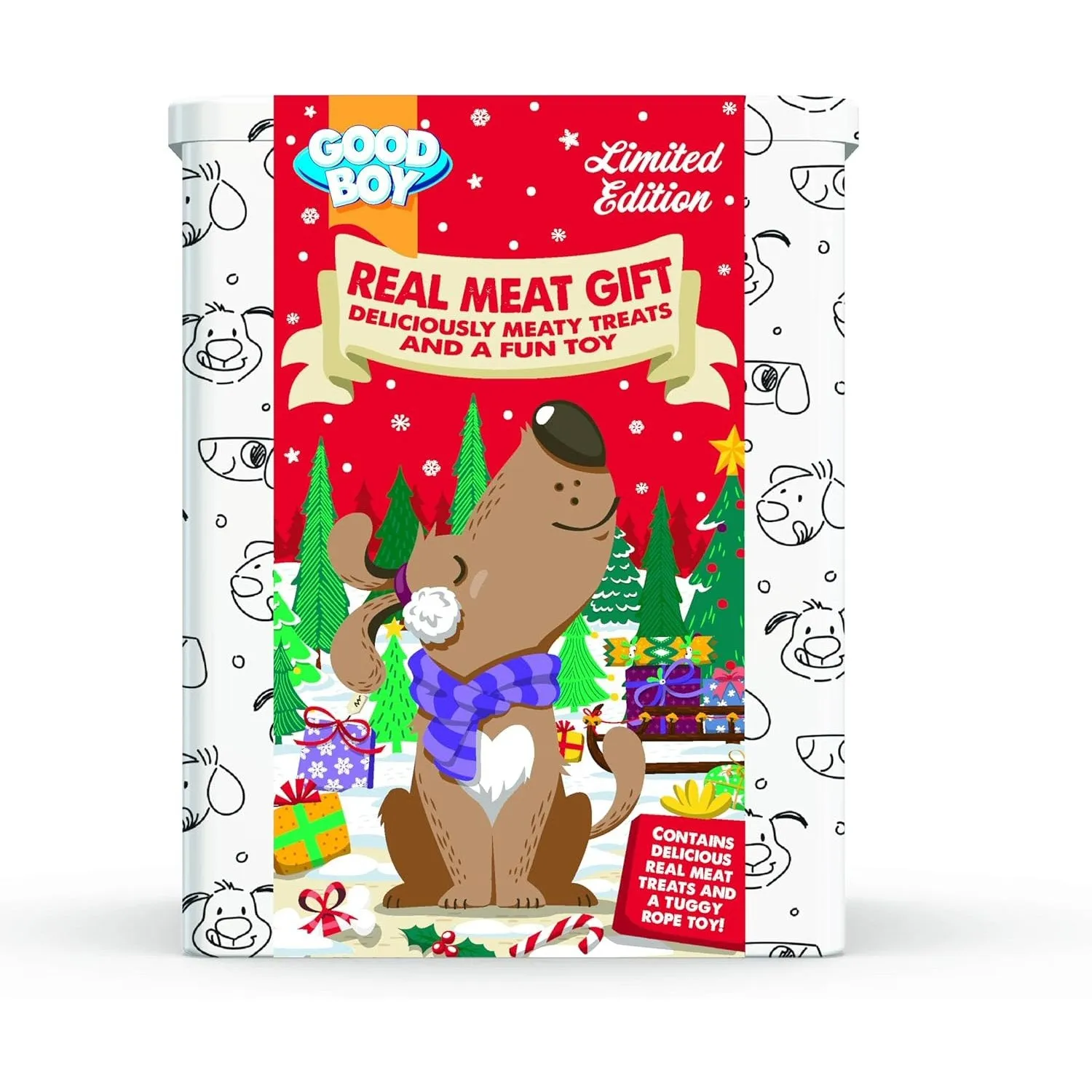 Good Boy 165g Real Meat Christmas Gift Tin for Dogs