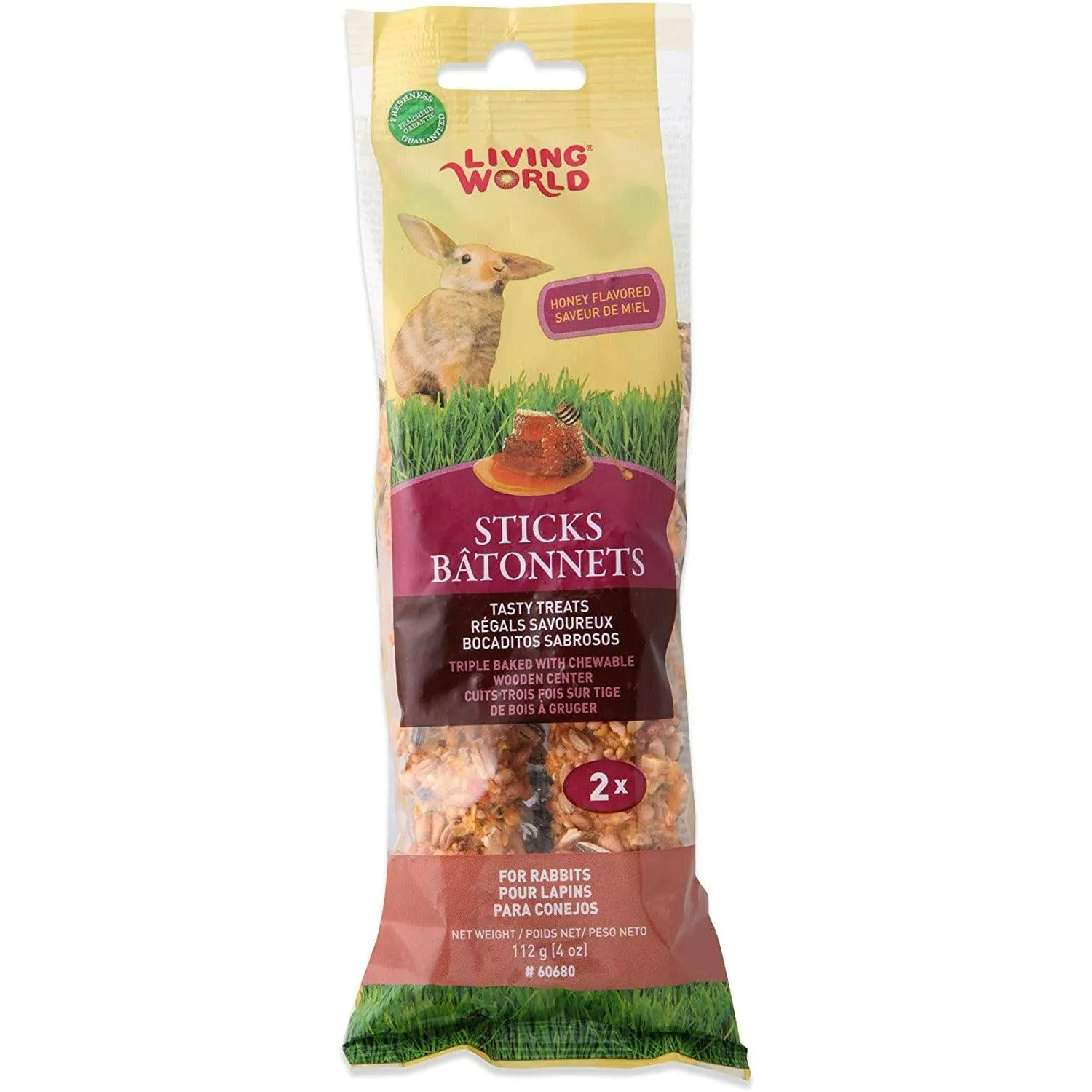 Living World Rabbit Stick Honey Flavour