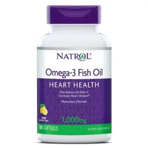 Natrol Omega-3 Fish Oil  Lemon 1,000 mg 90 Softgel