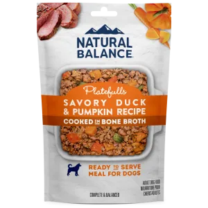 Natural Balance Platefulls Savory Duck & Pumpkin Recipe Ready to Serve Dog Food