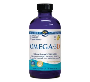 Nordic Omega 3D Liquid Lemon 237ml