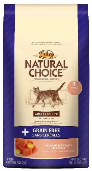 Nutro Natural Choice Grain Free Adult Cat Food Salmon; Available in 2 sizes