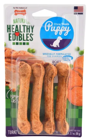 Nylabone Healthy Edibles for Puppies, Petite, 4 pack