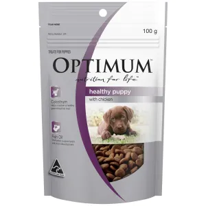 Optimum Healthy Puppy Chicken Pouch Dog Treat 100g