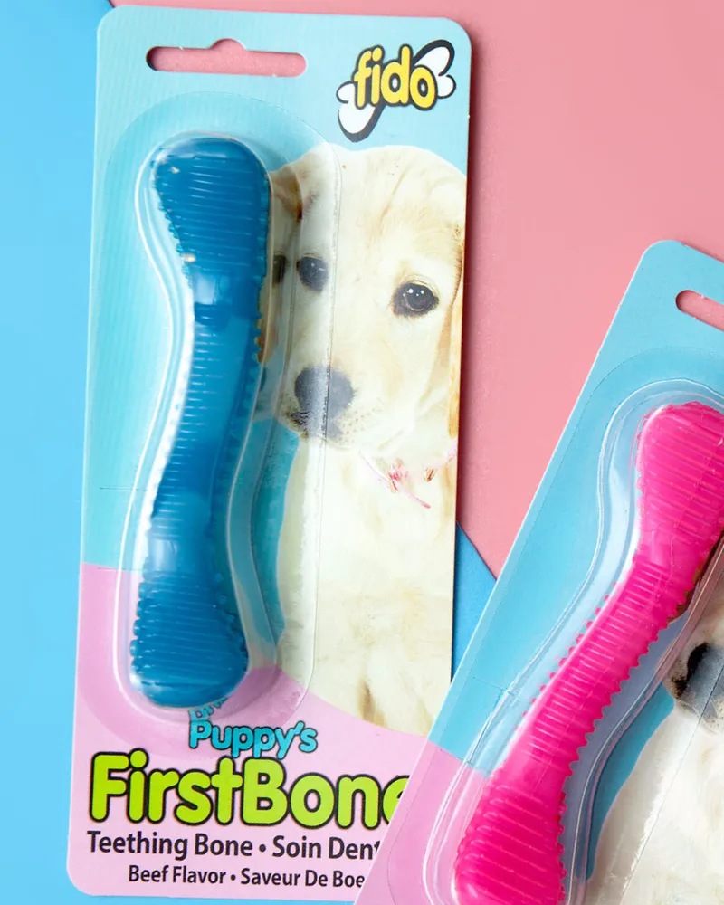 Puppy's First Bone Teething Toy (Made in the USA)