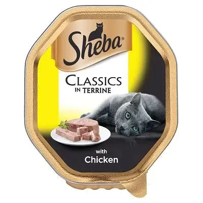 Sheba Tray Classic Terrine Chicken 22 x 85g