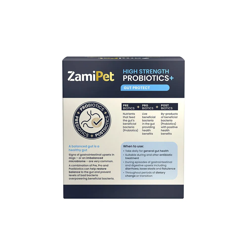 ZamiPet High Strength Probiotics  Gut Protect Dogs 30 x 1.2g